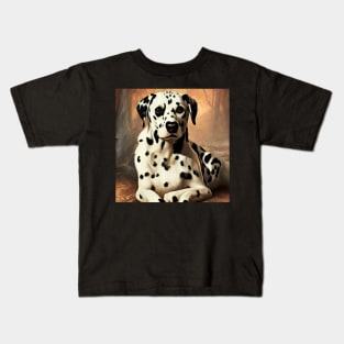 Dalmatian Art Kids T-Shirt